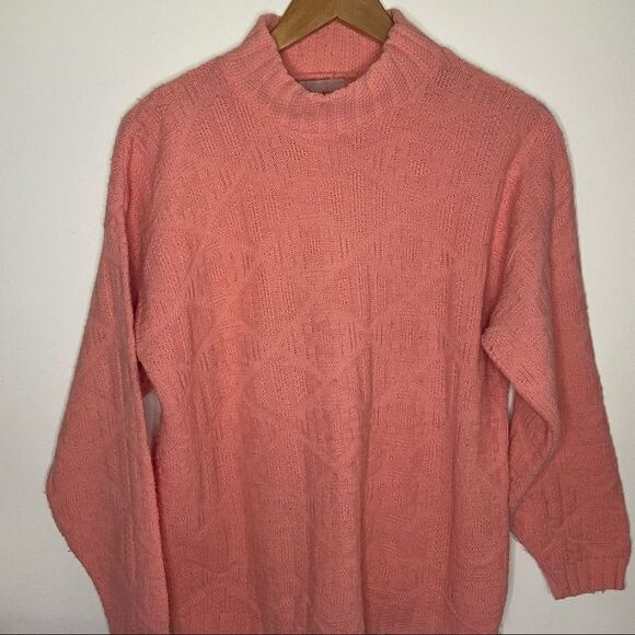 Vintage Spunky Coral/Pink Sweater - Picture 3 of 10